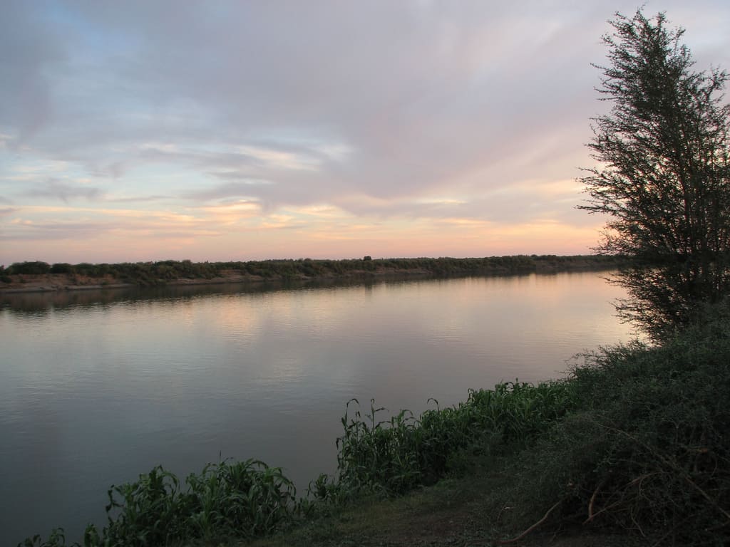 picture off bank of the river nile
