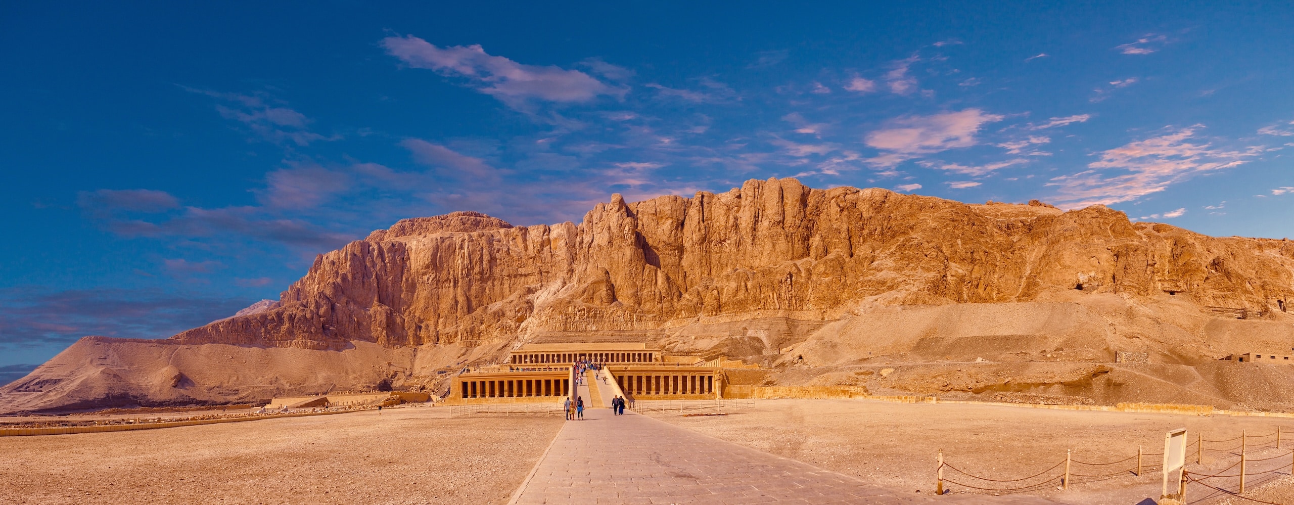 Temple of Queen Hatshepsut, View of the temple in the rock in Egypt
