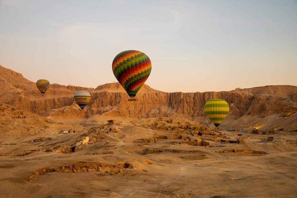 Hot air balloon in Luxor